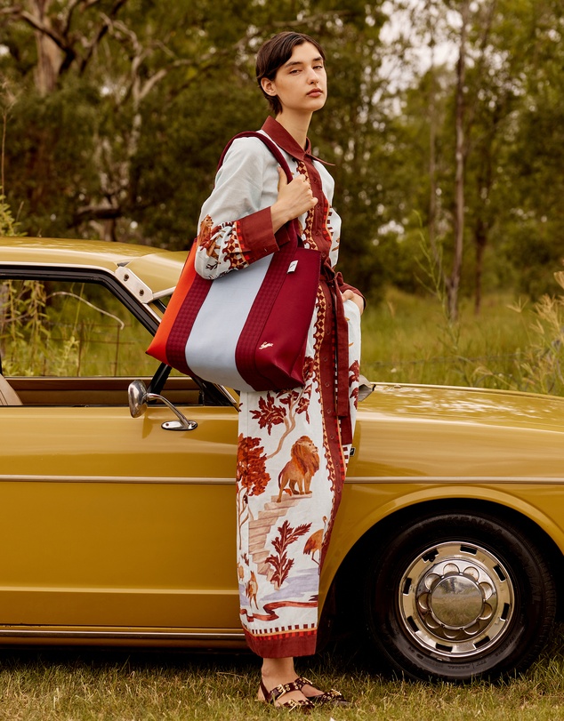 SMWR. by The Somewhere Co - Royal Match Knitted Tote Bag