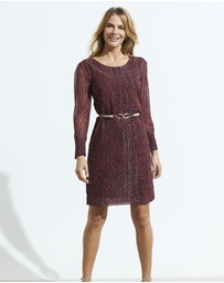 Sosandar - Swirl Print Shift Dress