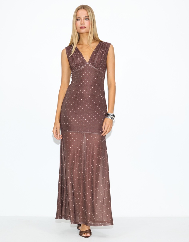 Dazie - Into You Mesh Maxi Dress