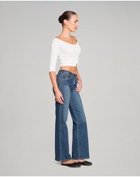 Love and Nostalgia - Sugar Baby White Rib Top