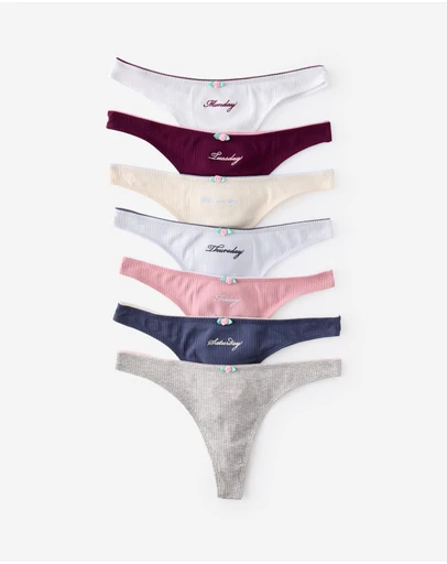 Cotton On Body - Day by Day Organic Cotton Picot G String Briefs