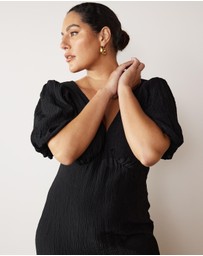 Atmos&Here Curvy - Evelynn Textured Midi Dress