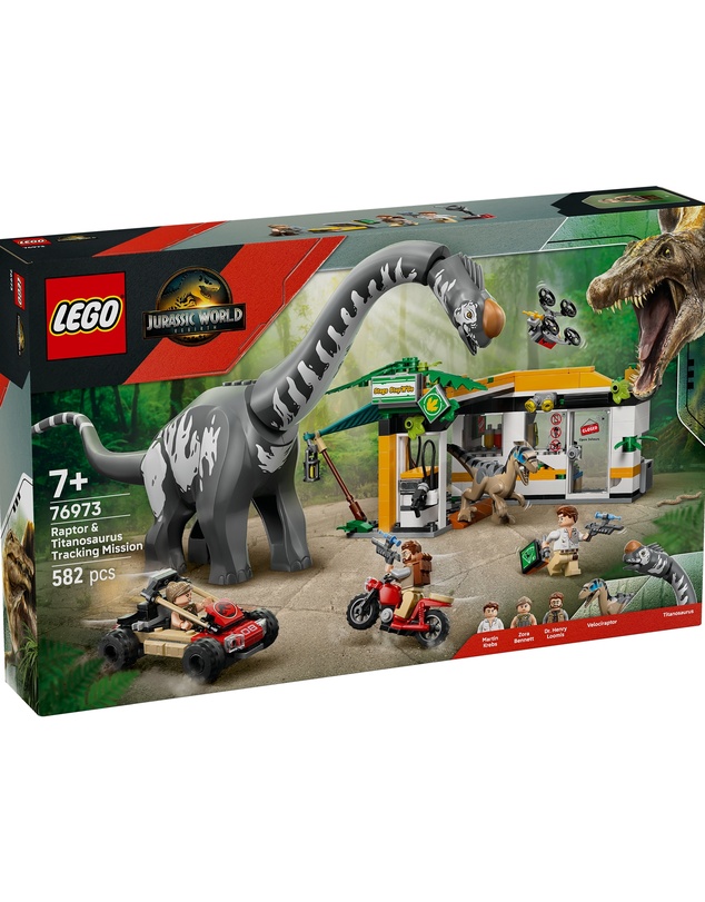 LEGO Jurassic World - 76973 Raptor & Titanosaurus Tracking Mission