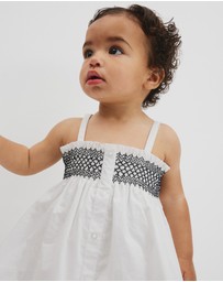 Country Road - Shirred Romper Dress