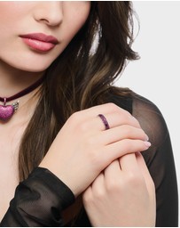 THOMAS SABO - Ring with ruby red stones