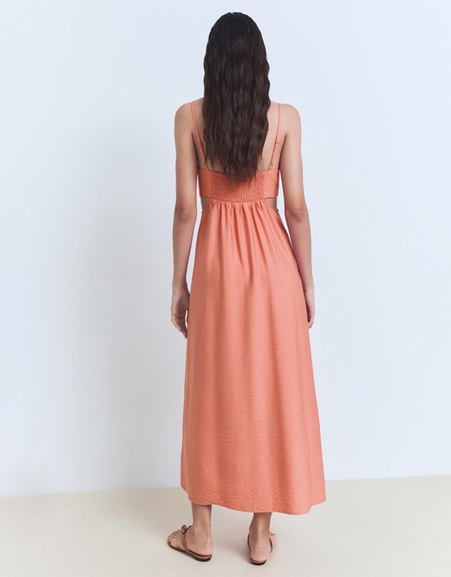 M.N.G - Girly Midi-Dress with Cut-Out