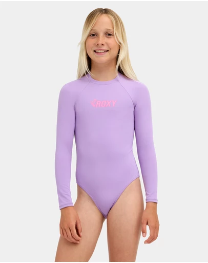Roxy - Girls 8 to 16 Shore Swell Long Sleeve One Piece Swimsuit
