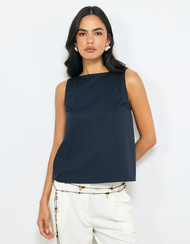 AERE - Vaila Cotton Poplin Top