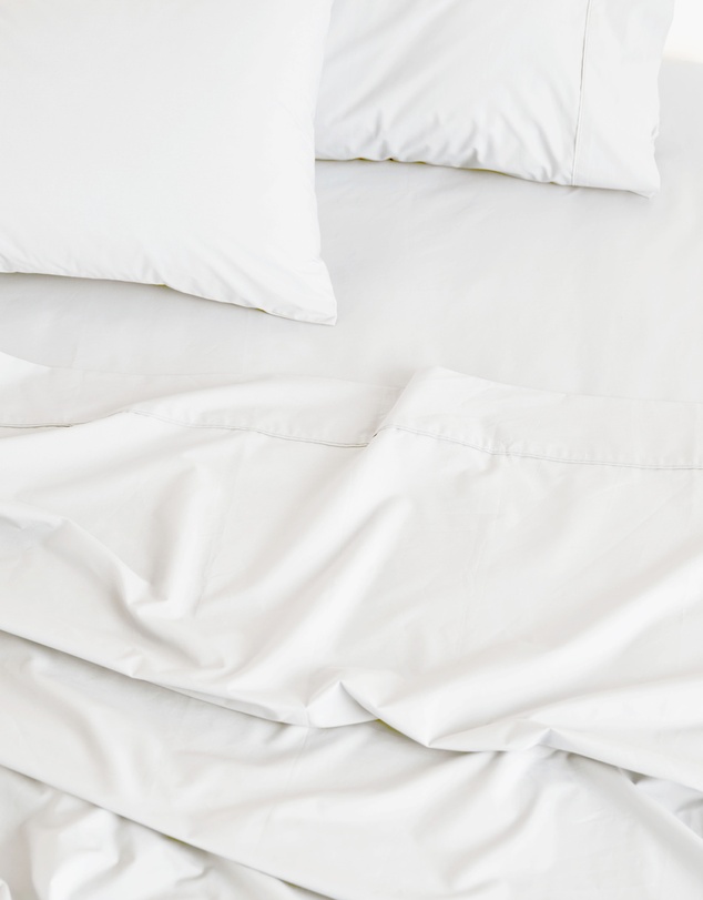 Linen House - Vienna 300TC Cotton Percale Flat Sheet