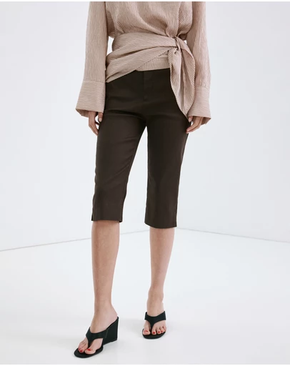 M.N.G - Linen Capri Trousers