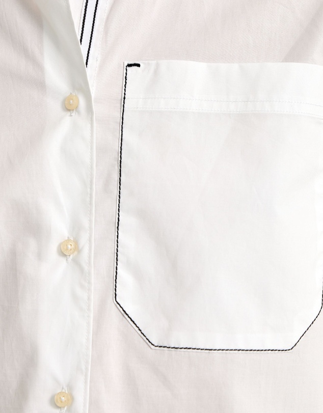 Oxford - Ariel Tape Trim Cotton Shirt
