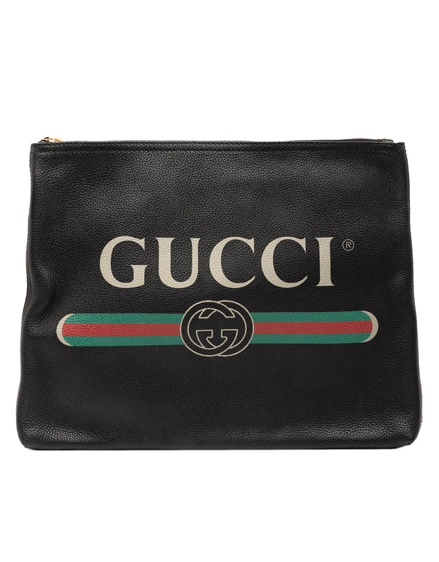 Pre-Loved by Azura Reborn - Pre-Loved Medium Leather Logo Portfolio Clutch