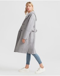 Belle & Bloom - Walk This Way Wool Blend Hooded Coat