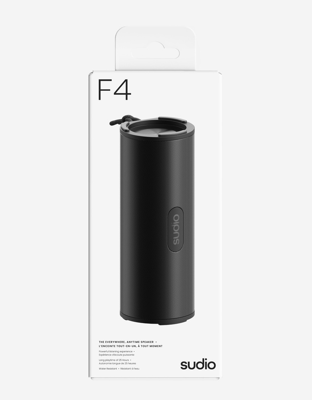 Sudio - F4 - Wireless Portable Waterproof Bluetooth Speaker, Rich Bass