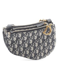 Pre-Loved by Azura Reborn - Pre-Loved Oblique Canvas Saddle Triple Zip Crossbody