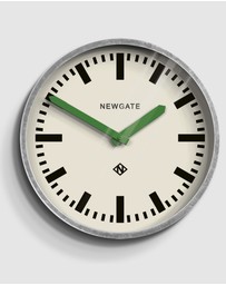 Newgate - Newgate Luggage Wall Clock Galvanised Green Hands