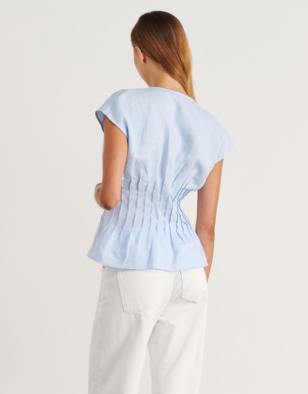 Jag - Delphine Pintuck Linen Blouse