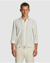 yd. - Island Stripe Textured Shirt