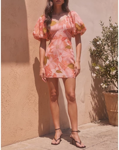 Atmos&Here - Kora Puff Sleeve Mini Dress