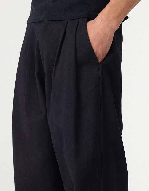 Bassike - Cotton Relaxed Pleat Pants