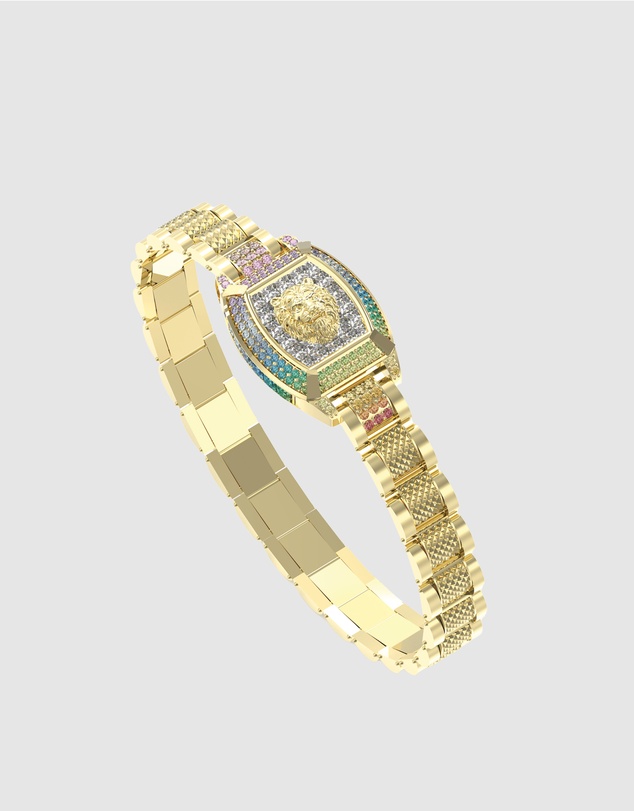 GUESS - 27mm Lion Pave Bracelet