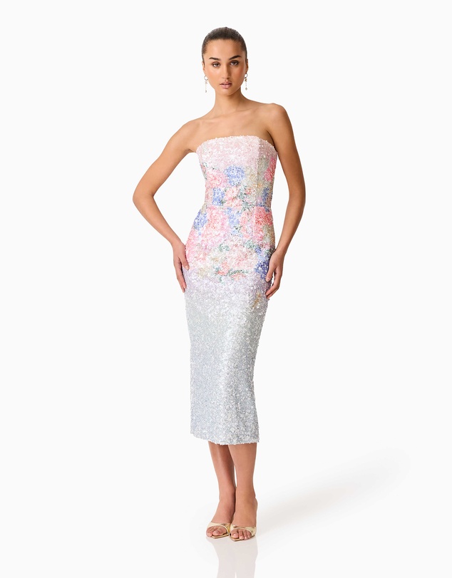 Elliatt - Lurea Strapless Midi Dress