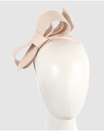 Max Alexander - Felt Nude Bow Fascinator