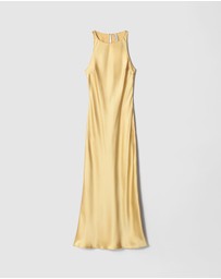 & Other Stories - Sleeveless Satin Midi Dress