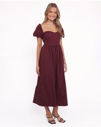 Petal & Pup - Remira Midi Dress - Cherry