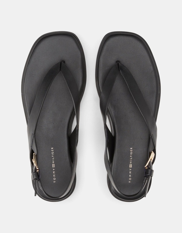 Tommy Hilfiger - Leather Color-Blocked Square Toe Sandals - Women's
