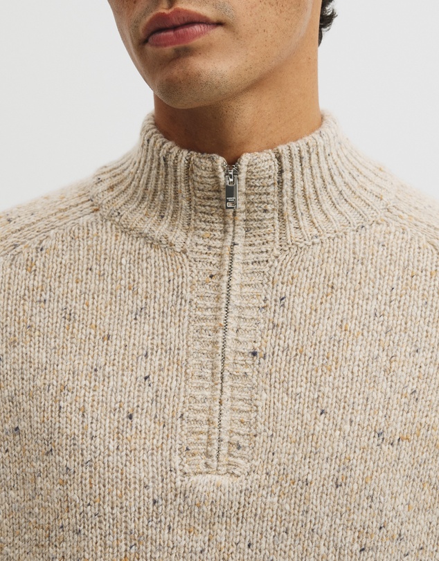 Country Road - Merino Nep Quarter Zip Knit