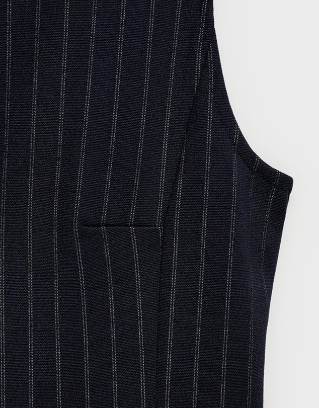 M.N.G - Boat-Neck Pinstripe Dress