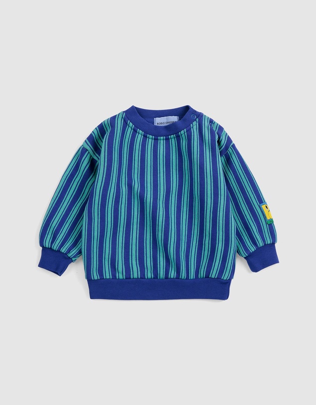 Bobo Choses - Booo Bo Choses Tag Stripes Sweatshirt - Babies