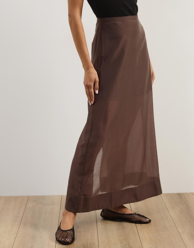 Atmos&Here - Lola Organza Sheer Maxi Skirt