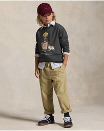 Polo Ralph Lauren - Polo Bear Heathered Fleece Sweatshirt - ICONIC EXCLUSIVE - Teens