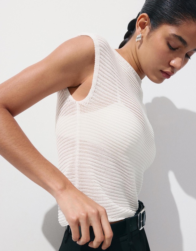 M.N.G - Short-Sleeved Knitted Sweater
