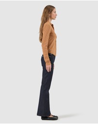 Rolla's - Daisy Lace Long Sleeve Shirt - Caramel