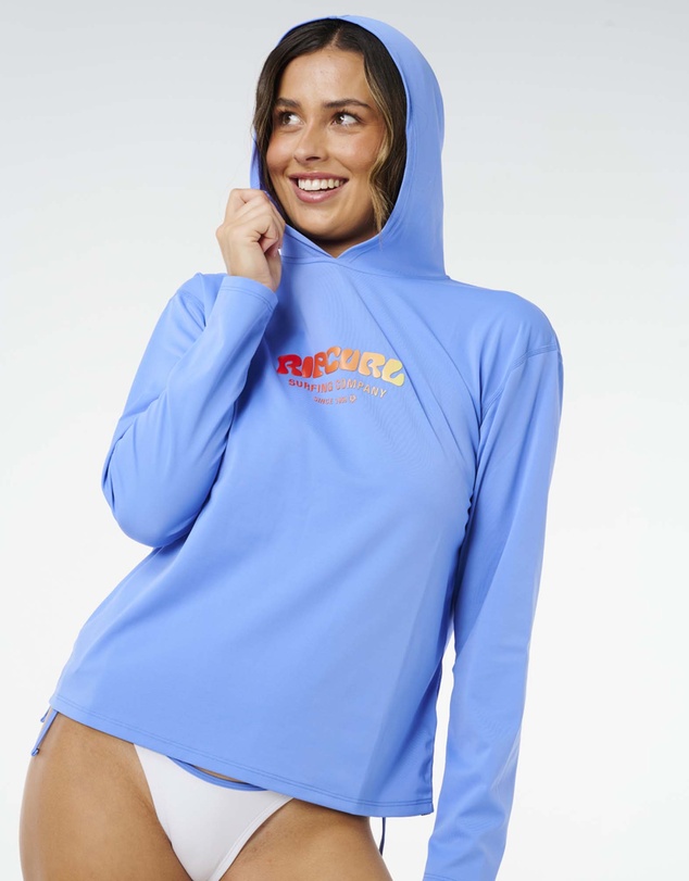 Rip Curl - Surf Puff Hooded Long Sleeve UPF Rash Vest