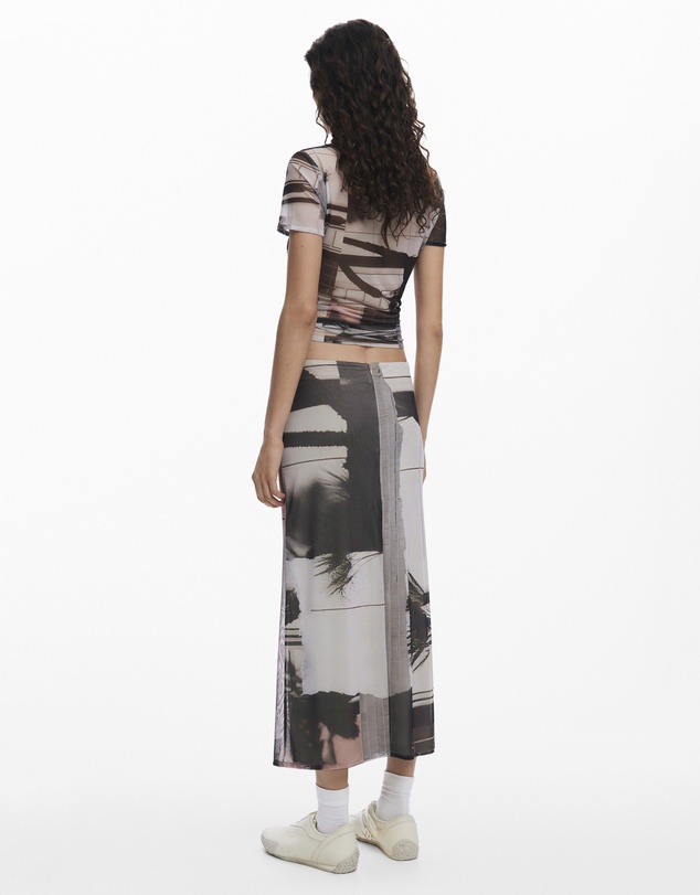 Desigual - Straight tulle Skirt
