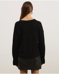Atmos&Here - April Classic V-Neck Knit Jumper