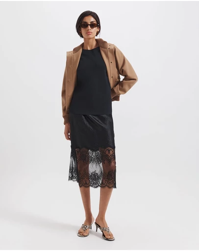 SABA - Ivana Lace Midi Skirt