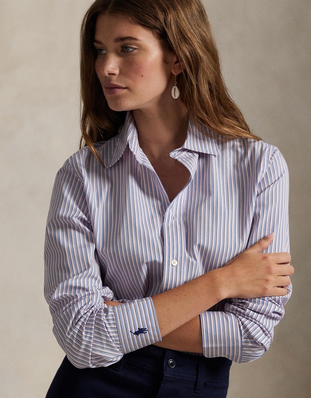 Polo Ralph Lauren - Stretch Slim Fit Striped Poplin Shirt