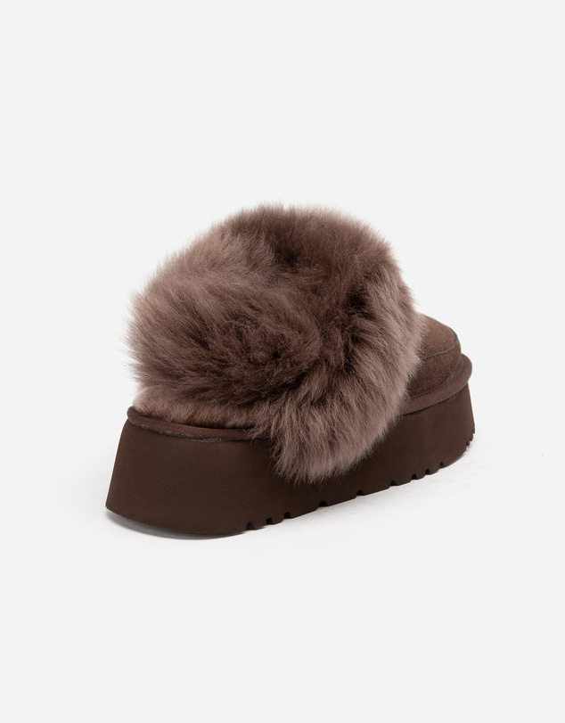 Ozwear Connection Uggs - UGG Daniela Premium Platform Slipper (Elastic Logo & Wool Strap – Detachable)