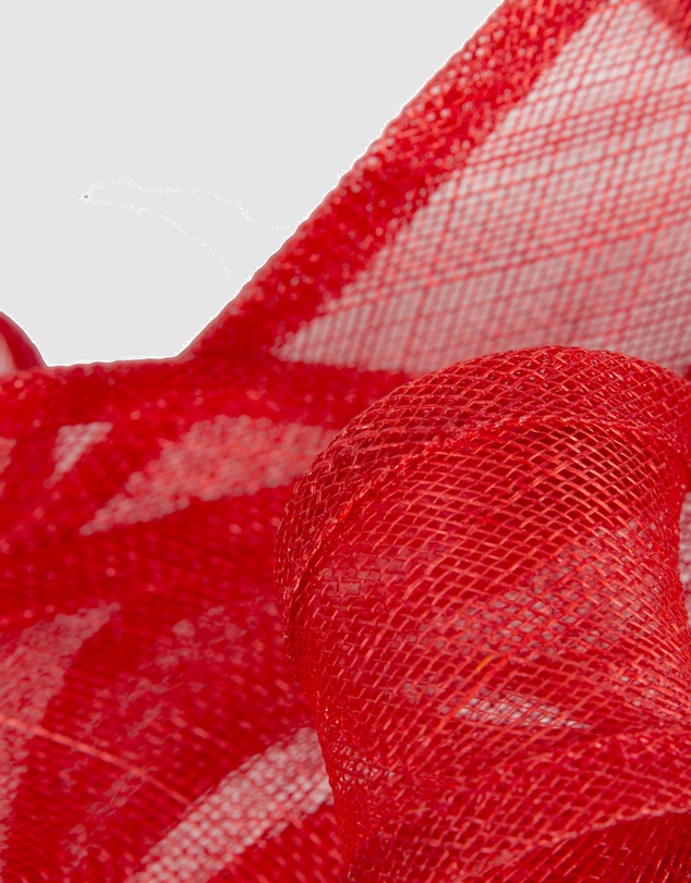Max Alexander - Sinamay Red Racing Fascinator
