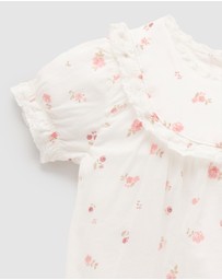 Purebaby - Rosebud Romper - Babies-Kids