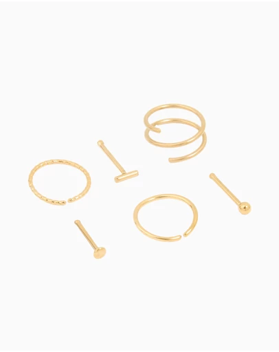 Lovisa - Surgical Steel Nose Stud & Ring Piercing Pack