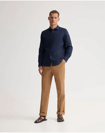 Oxford - Copper European Linen Shirt