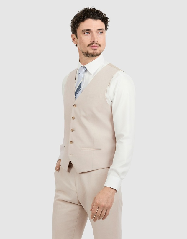 Tarocash - Jaeden Slim Linen Waistcoat