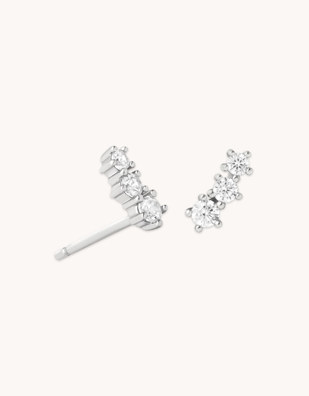 Astrid & Miyu - Glimmer Crystal Climber Stud Earrings