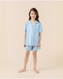 Gingerlilly - Mini Sonia Silky Satin Short PJ Set